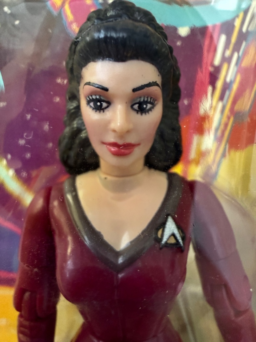 1993 Counselor Deanna Troi in Second Season Uniform Action Figure by Playmates